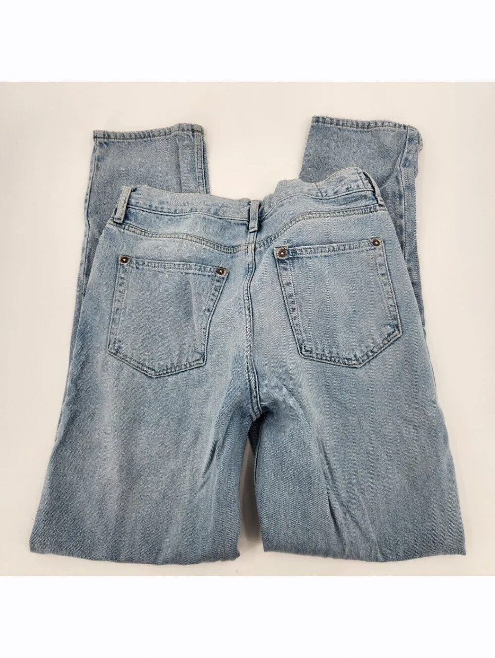 Free People We The Free Lasso Jean Womens Size 28 High Rise Button Fly